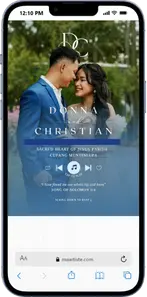 Modern Blue wedding invitation sample — fresh, calm, and elegant design